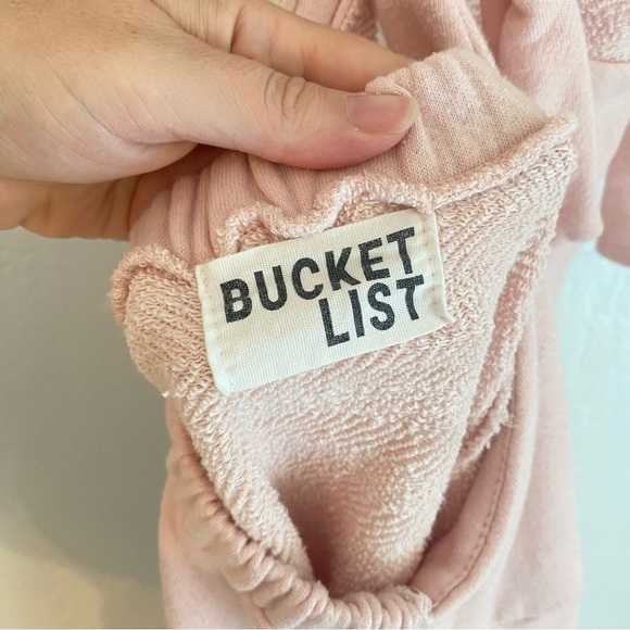 Bucketlist‎ Terry Wide Leg Pink Jumpsuit Overalls - Picture 6 of 7